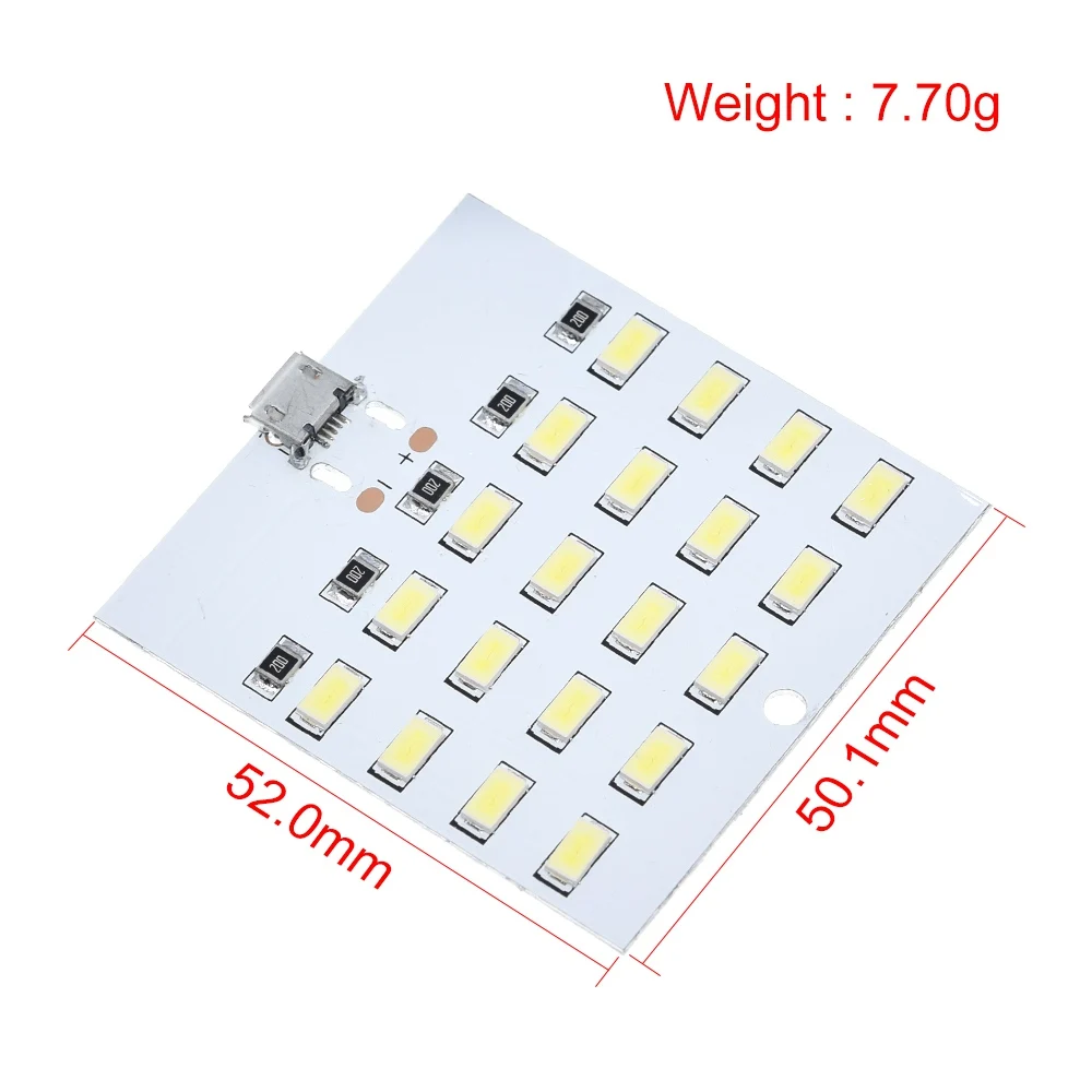 1 шт. высокого качества 5730 smd 5V 430mA ~ 470mA белый Mirco Usb светодиодный светильник ing