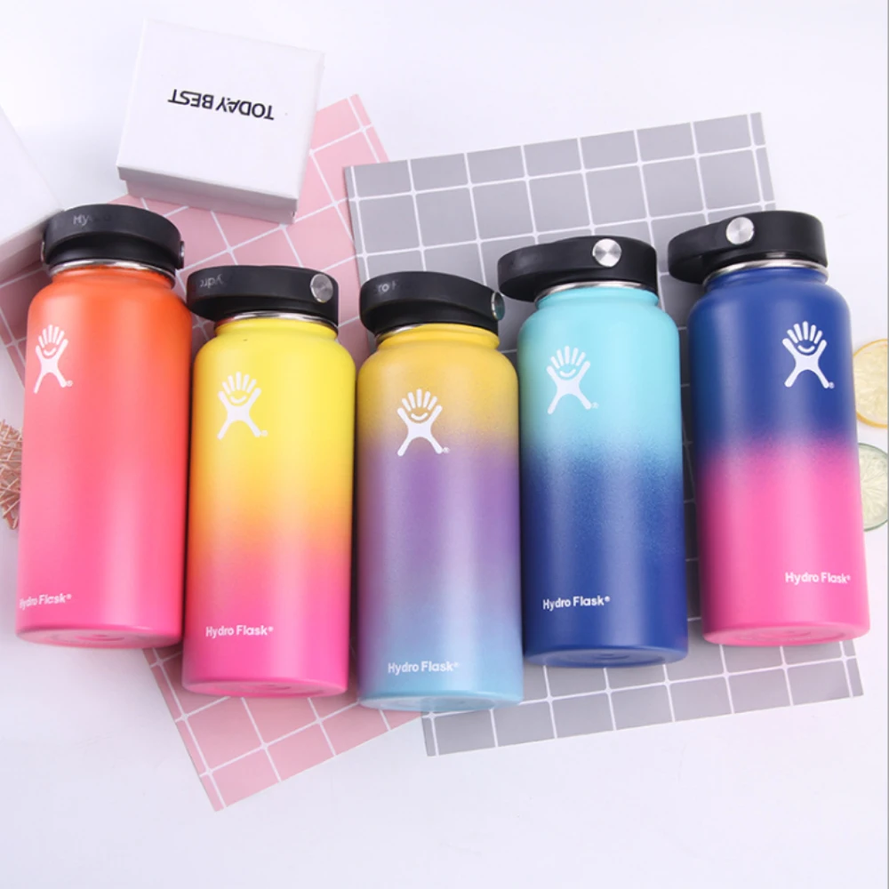 

18oz/32oz/40oz Wide Mouth Outdoors Sports Bottle Tumbler Flask Vacuum Insulated Flask hydro flask Stainless Steel Water Bottle