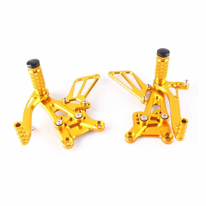 

CNC Adjustable Rearset Footrest Pegs Pedals For Honda CBR600F4i 2001 2002 2003 2004 Gold