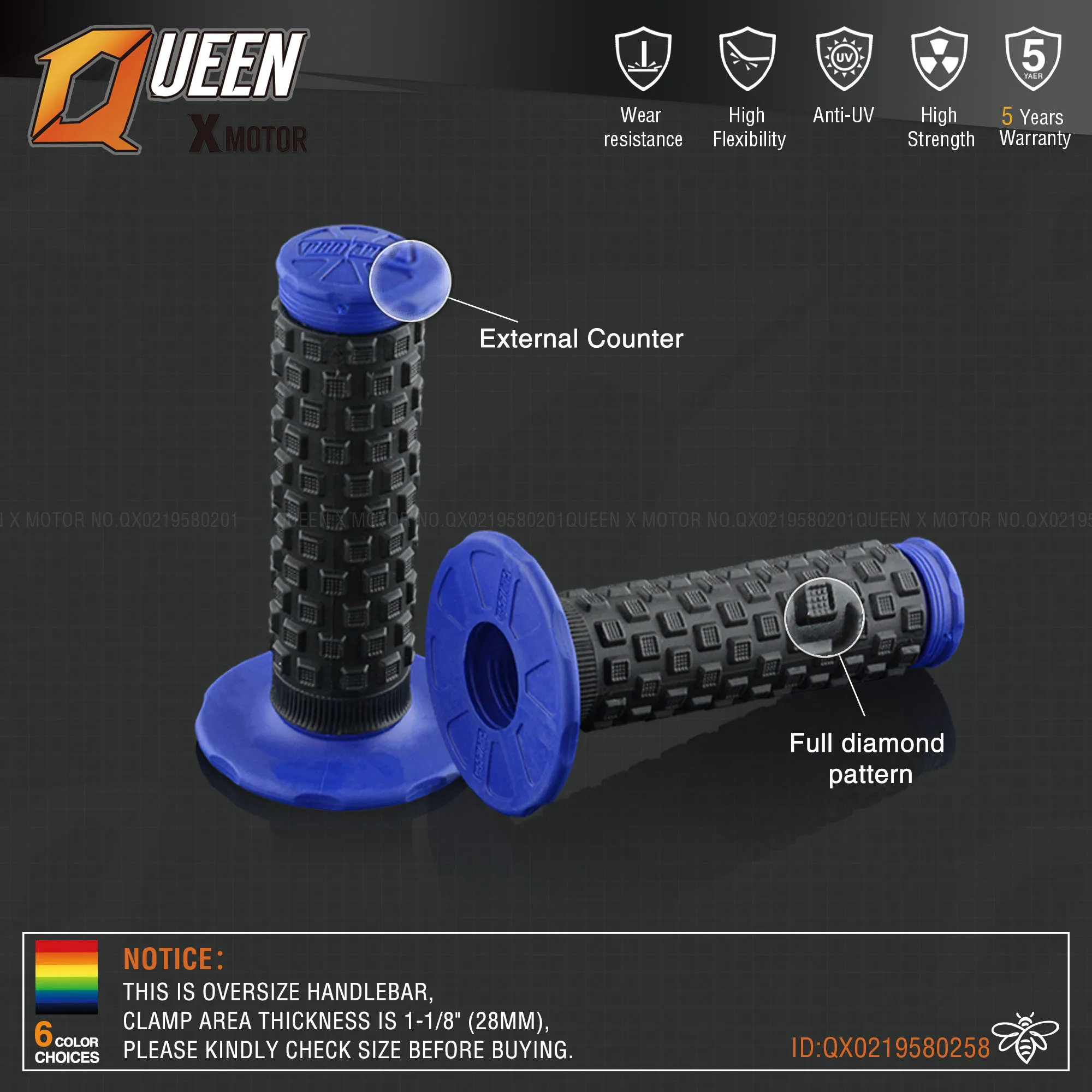 MX gel like для 7/8 &quotРуль светло-голубой mx Подушка ручки мотоцикла supermoto питбайк dirt pit