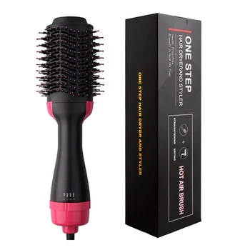 

Newly Multifunctional Hot Air Hair Brush Negative Ion Straightening Curler Styling Dryer CLA88