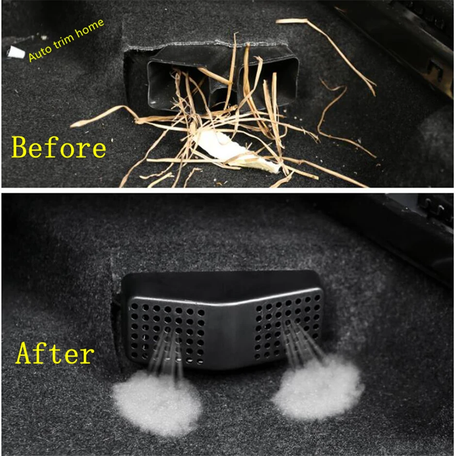 

Lapetus Seat Bottom AC Air Duct Vent Anti-blocking Protection Cover Black Kit Fit For Toyota Corolla 2019 2020 Auto Accessories