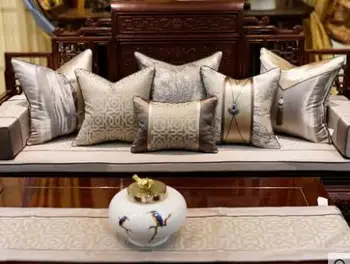 

Sofa hug pillowcase Chinese style pendant splicing simple modern new Chinese style living room pillowcase