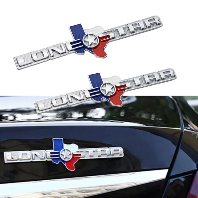 $US $7.43  Car Styling Metal 3D Texas Lone Star Edition Decal Sticker Badge Emblem For Chevrolet Dodge Ram Tru