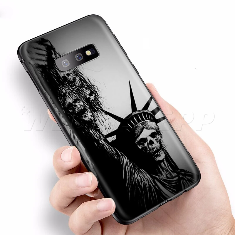 Webbedepp, страшный череп чехол для samsung Galaxy S7 S8 S9 S10 Edge Plus Note 10 8 9 A10 A20 A30 A40 A50 A60 A70