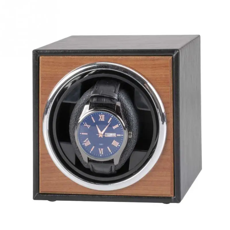 Mode Single Watch Winder For Automatic Watches New Version 4+6 Wooden Black Accessories Box Storage Collector | Наручные часы