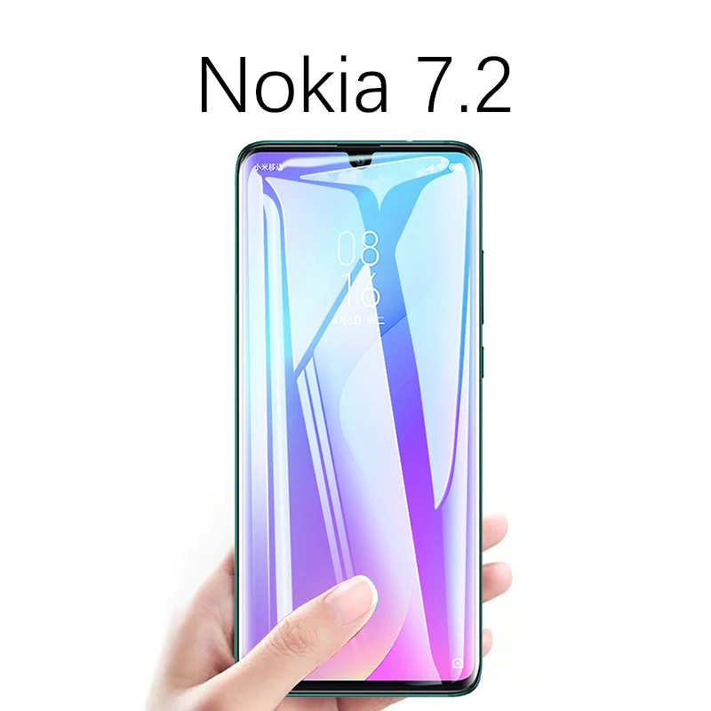 Nokia 7.2 9D стеклянная пленка для Nokia 3,2 защита экрана закаленное стекло 9D изогнутый для Nokia 2,2 4,2 6,2 7,2 чехол - Цвет: Nokia 7.2