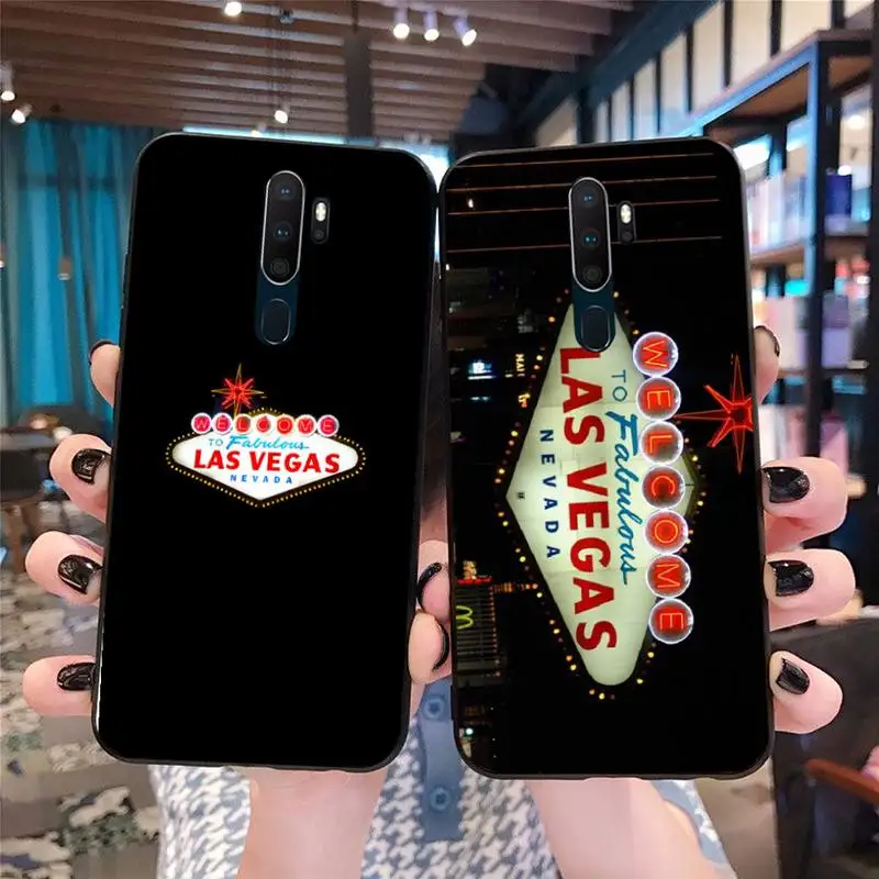 Мягкий чехол для телефона Las Vegas Strip North Side Nevada USA Oppo A5 A9 2020 Reno2 z Renoace 3pro Realme5Pro |