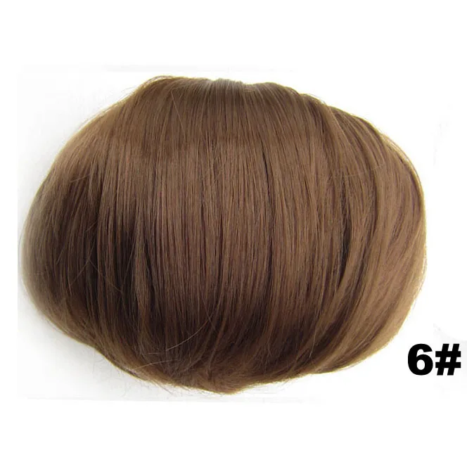 Similler, 34 Цвета, синтетические волосы, пучок шиньон, Женский хвост пони, волосы для наращивания, резинка для волос, эластичные, волнистые, кудрявые шиньоны, резина - Цвет: 6