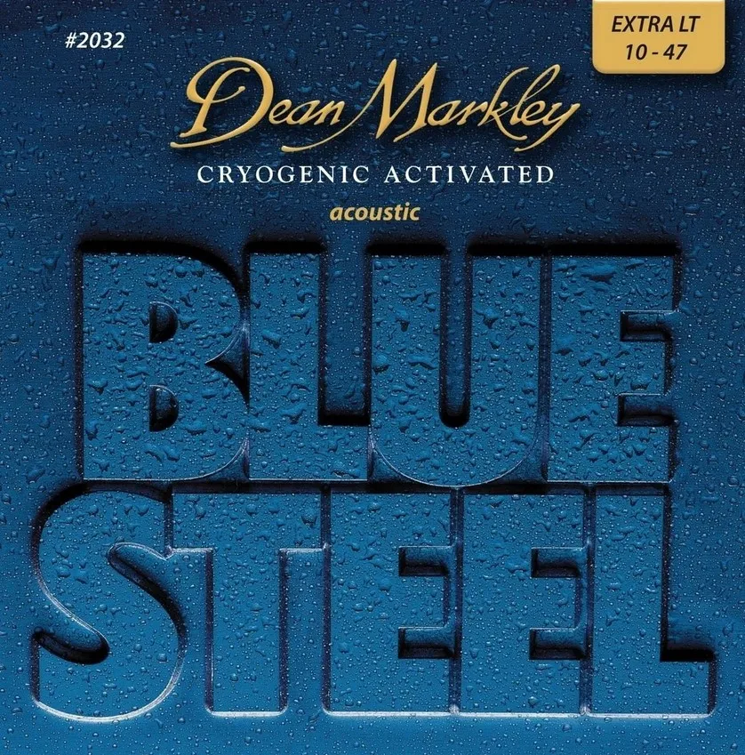 lu_ DM2032 Blue Steel Комплект струн для акустической гитары латунь 10-47 Dean Markley | Спорт и