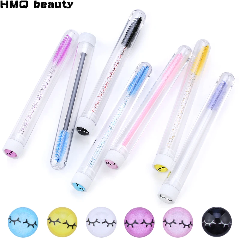 

Eyelash Extender Disposable Eyebrow Brush Separate Tube Design New Cute Eyelash Resin Drill Bottom Mascara Stick Applicator