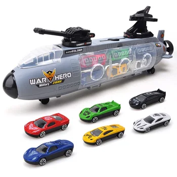 

Mini Alloy Car Model Building Kits Classic Toy Suit Portable Submarine Shape Storage Box Toys for Children