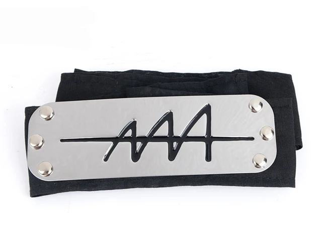 Anime Headband Leaf Village Logo Konoha Cosplay Costume Accessories black