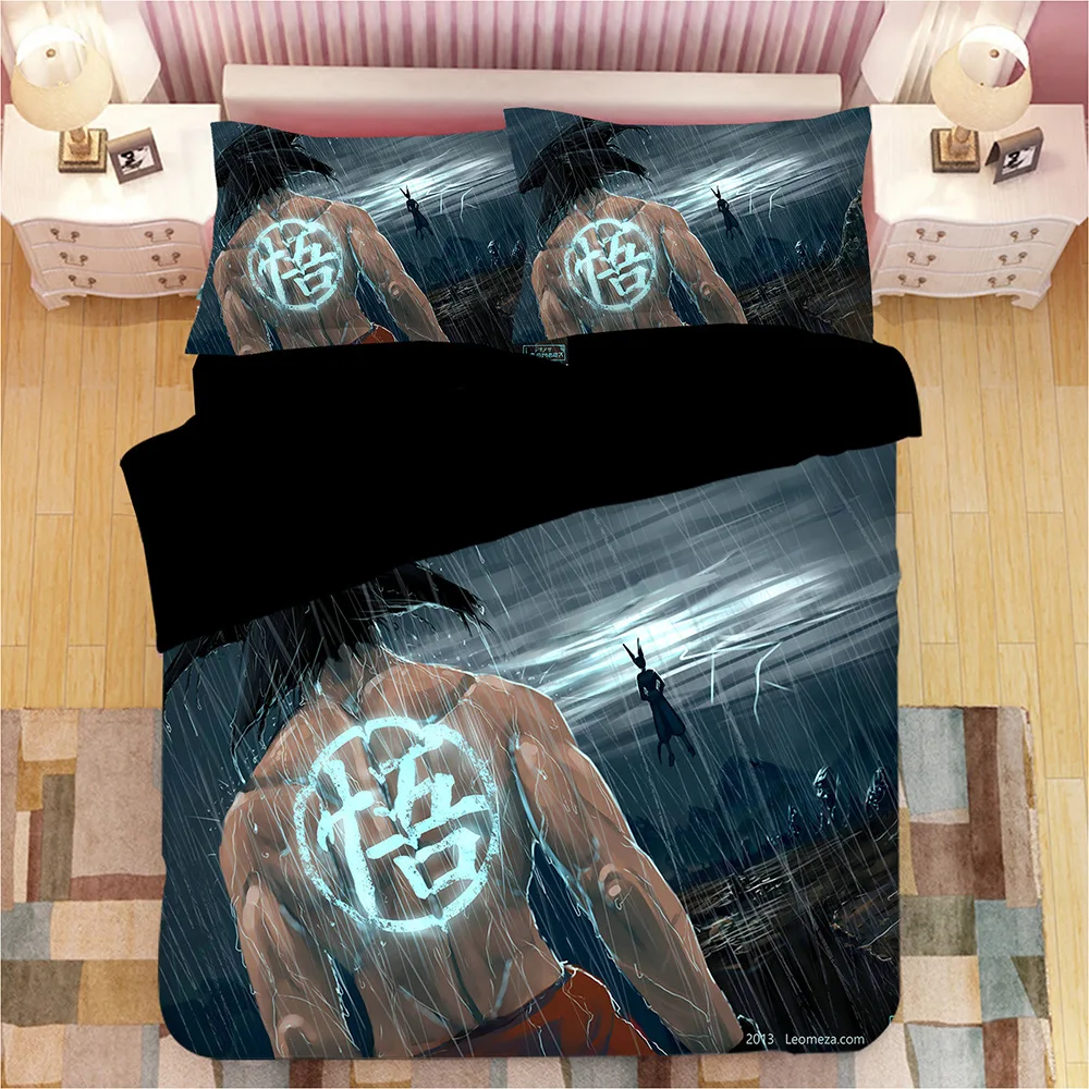 DRAGON BALL Z 3D постельное белье набор сын Goku vegeta пододеяльники, наволочки для подушек, драконий жемчуг одеяла постельные принадлежности Постельное белье