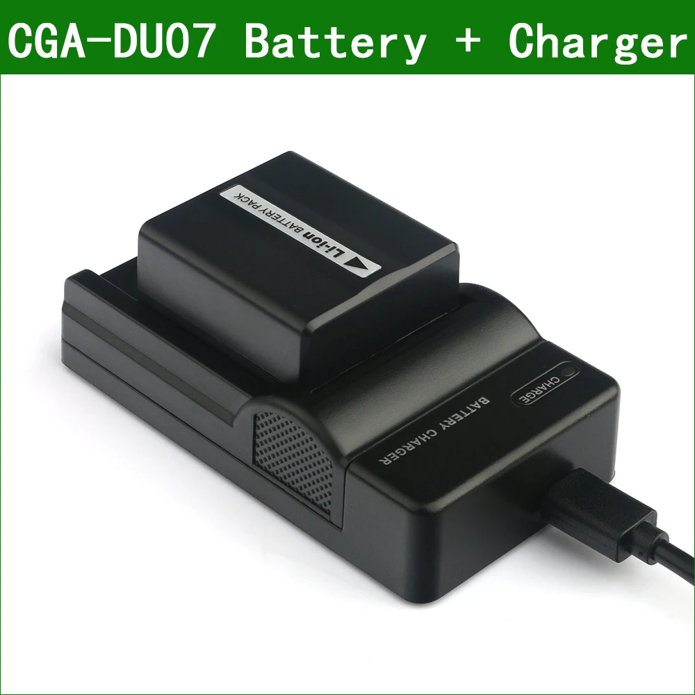 LANFULANG запасная батарея CGA-DU07 и зарядное устройство Micro USB для Panasonic | Электроника