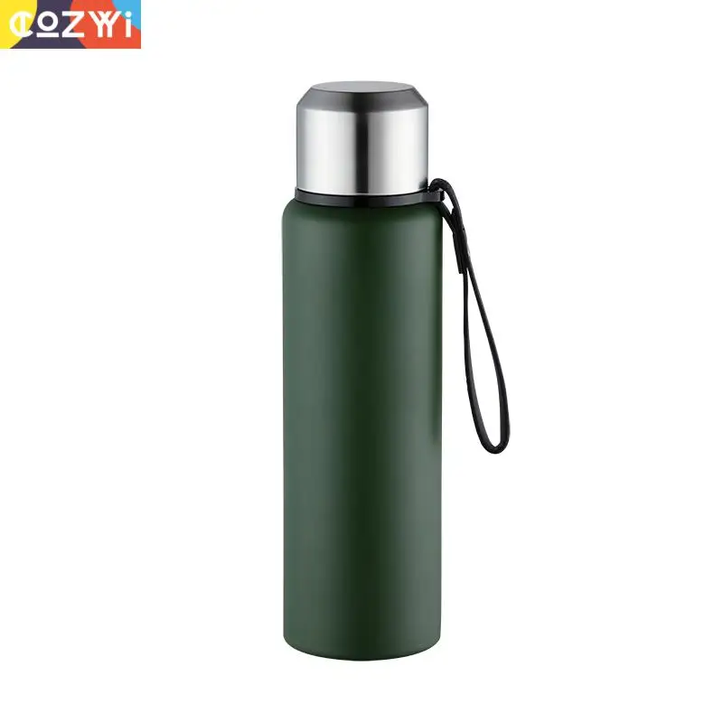 

Cozzyi 1000ml Travel Vacuum Flask Car Thermos Large Travel Coffee Mug Hiking Heat Preservation Garrafa Termica Coffee Bottle