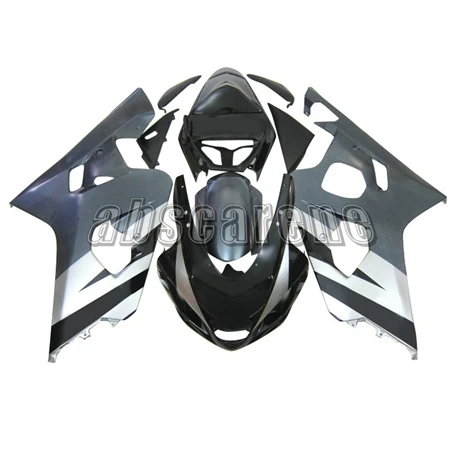 ABS пластик полный обтекатель комплект для Suzuki GSXR600 GSXR750 K4 2004 2005 G-SXR750 04 05 мотоцикл кузов глянцевый серый черный Чехлы