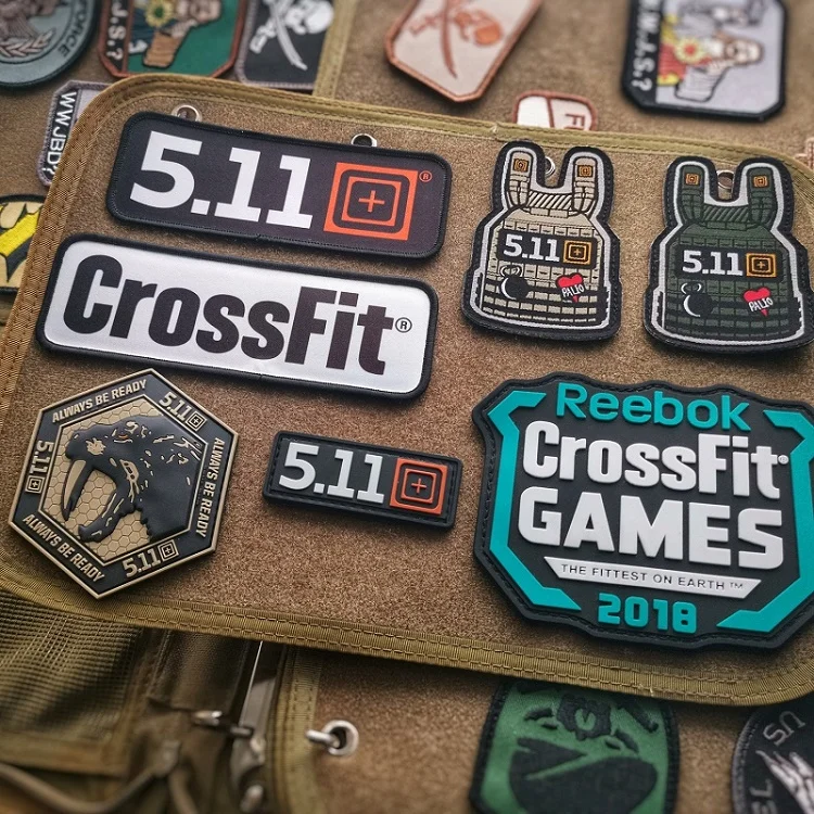 CrossFit Vader's Fist Military PVC Tactical Morale Patch Badges Emblem