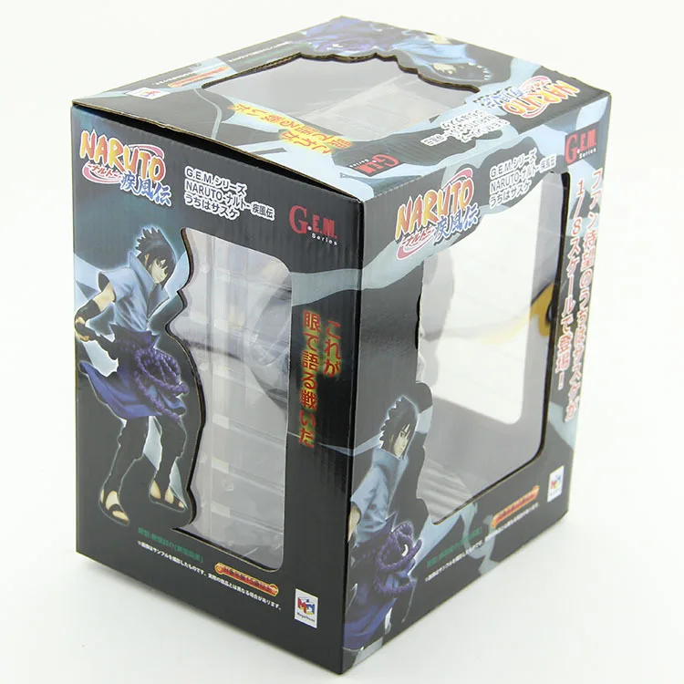 Наруто Shippuuden Аниме Фигурка MegaHouse драгоценный камень Учиха, сасуке, Наруто Действие Рисунок Статуя ПВХ Коллекционная модель игрушки - Color: with colorful box