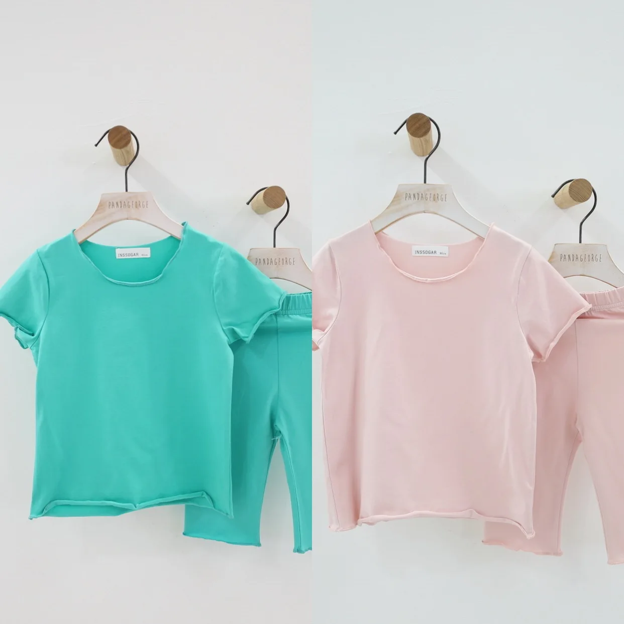 birthday tee Tide brand with the new product summer new children's pajamas set girls suit