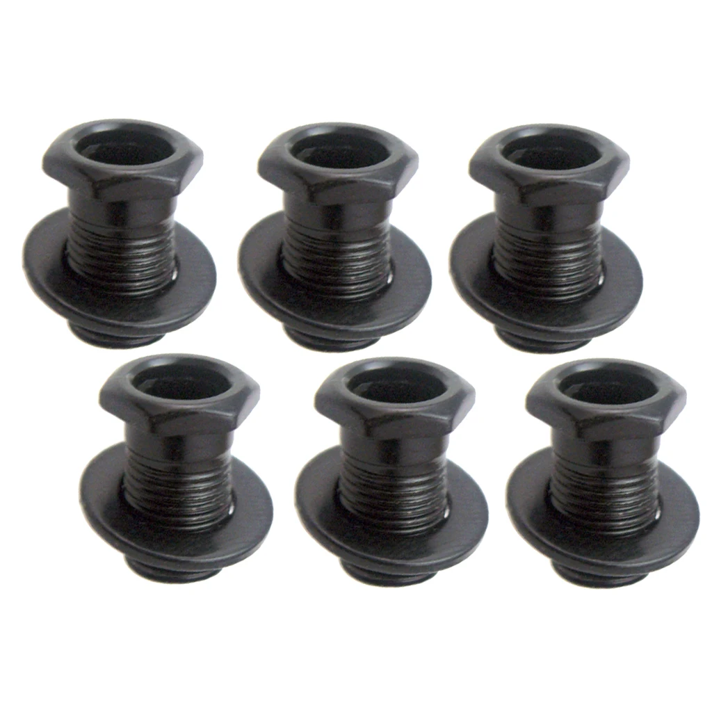  Iron Tuning Peg Tuner 6x Bushing+6x Washer Set For Wood Acoustic Guitar Tuner Electric Guitar Accessory 