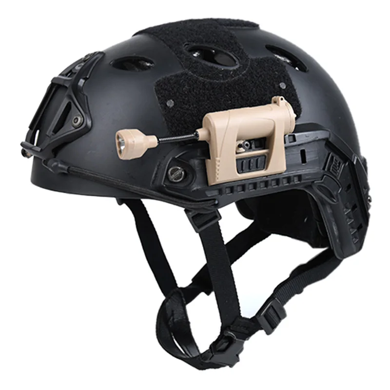 Tactical Helmet Light – White & IR LED, With ARC Rail Adapter, For Fast Helmets & MOLLE Systems