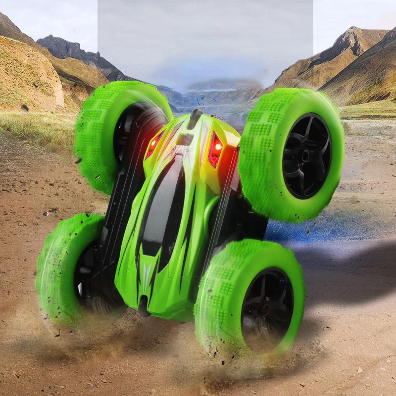 1:24 Rc автомобиль Высокая скорость 3D флип пульт дистанционного управления модель автомобиля Drift Buggy Crawler на батарейках трюк машина радиоуправления светодиодные машины