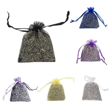 Настоящее сухое Лаванда органическое сушеное цветочное Саше бутон цветение мешок аромат DIY аромат