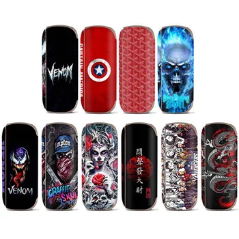 

Shining Marble Gold Wings Leaf Bear Ultra Thin PVC Sticker Case Skin for IQOS 3 3.0 E Cigarette