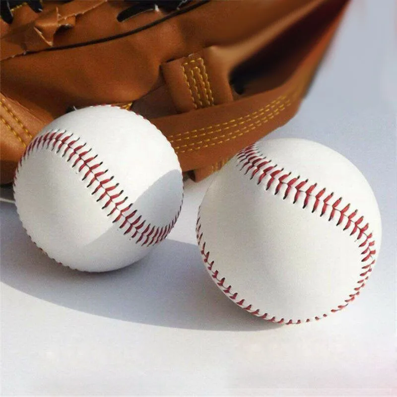 

Softball BaseBall 2pcs 9" Soft Base Ball Practice & Trainning Leather Sport