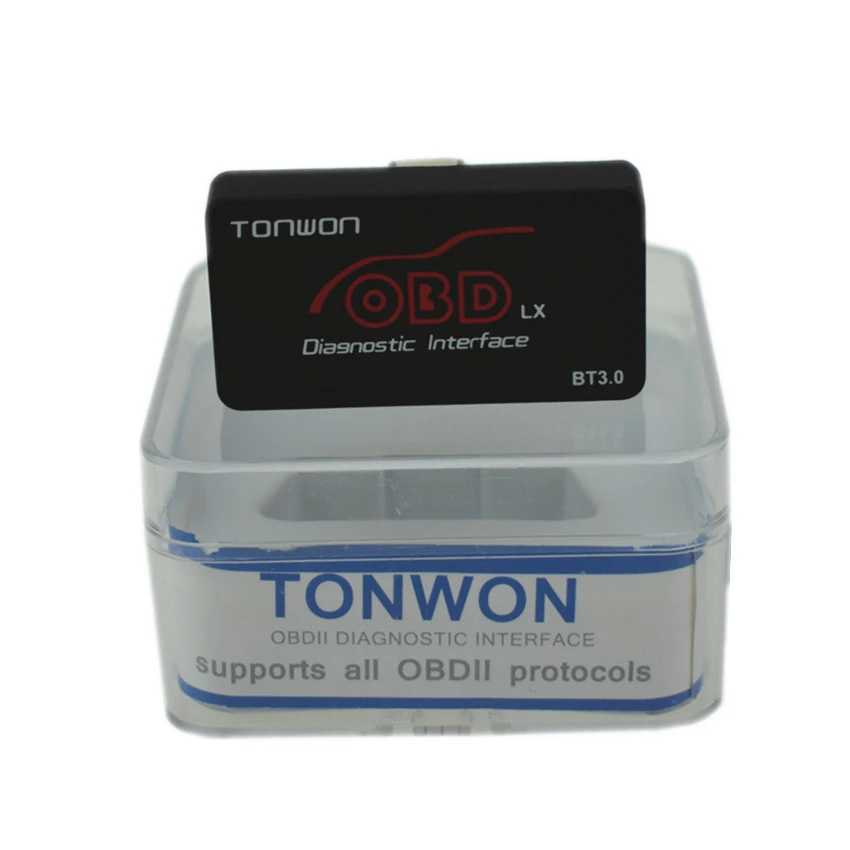 Автомобильный сканер 10 шт./лот TONWOM LX Bluetooth BT3.0 ELM327 OBD диагностический инструмент