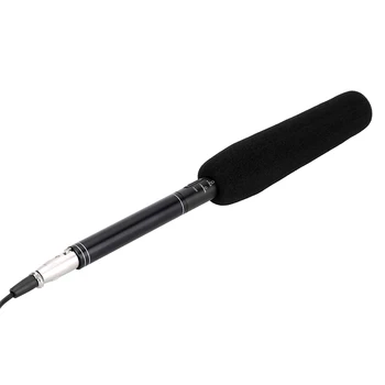 

Professional Reporter Interview Microphone Super Uni-Directional Condenser MIC Wired Microphone for Interview KTV Stage Family