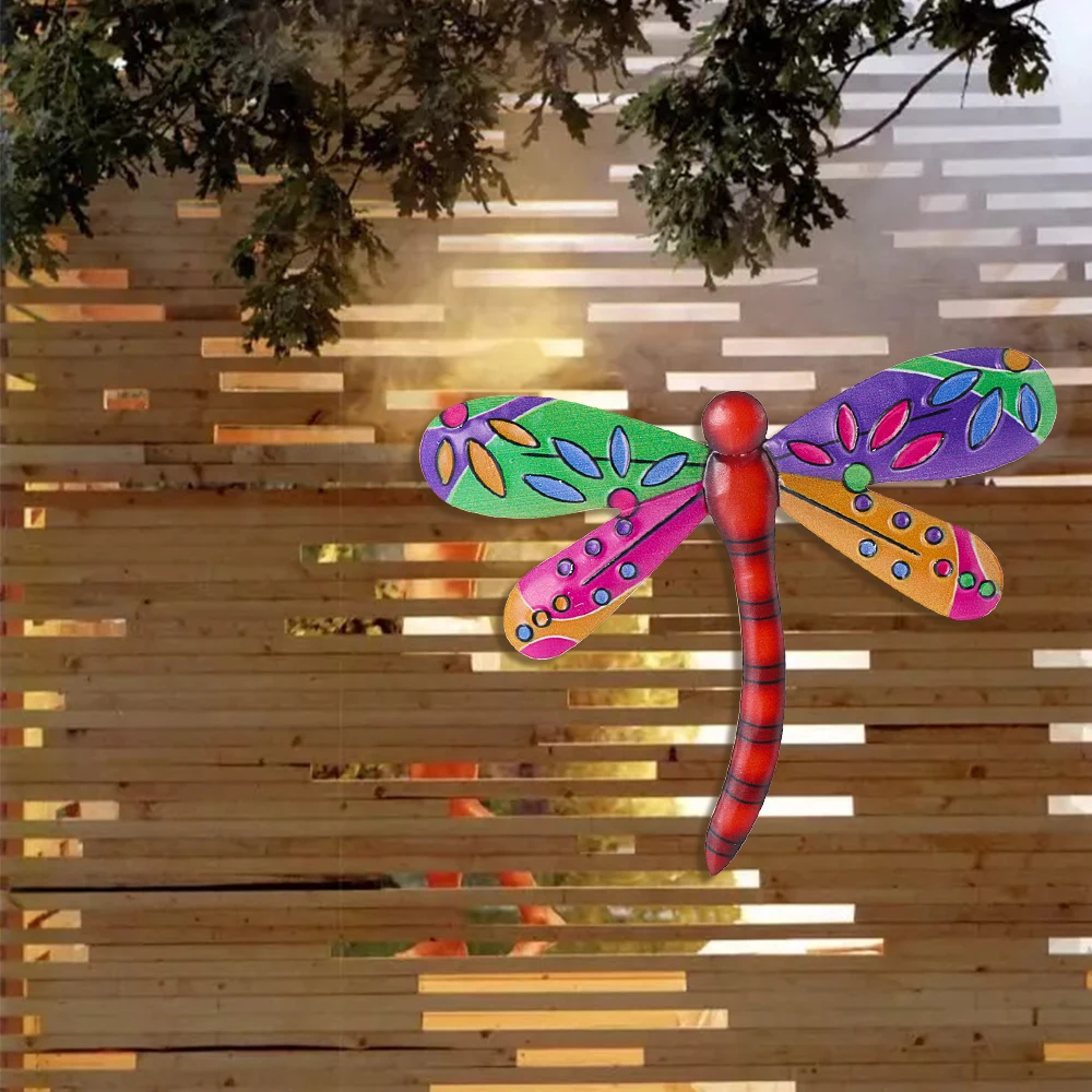 Ornament Crafts Miniature Figurines Miniature Ornament Resin Crafts Dragonfly Figurine Metal Dragonfly Artwork Statue Pendant Garden Decoration Miniaturas Statues Outdoor Yard Sculptures Hanging Ornaments