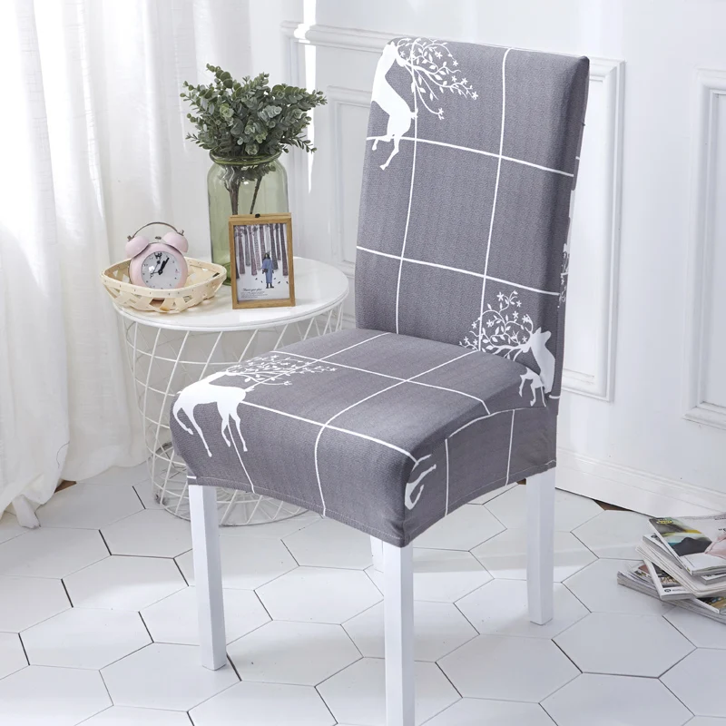 Геометрический чехол для кресла спандекс стрейч эластичные чехлы на кресла Seat Slipcover для кухни столовой свадьбы отеля офиса банкета