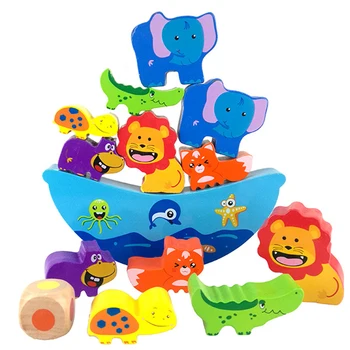 

Balance Toys Wooden Balancing Frame Baby Early Learning Colorful Wood Toys For Children Educational
