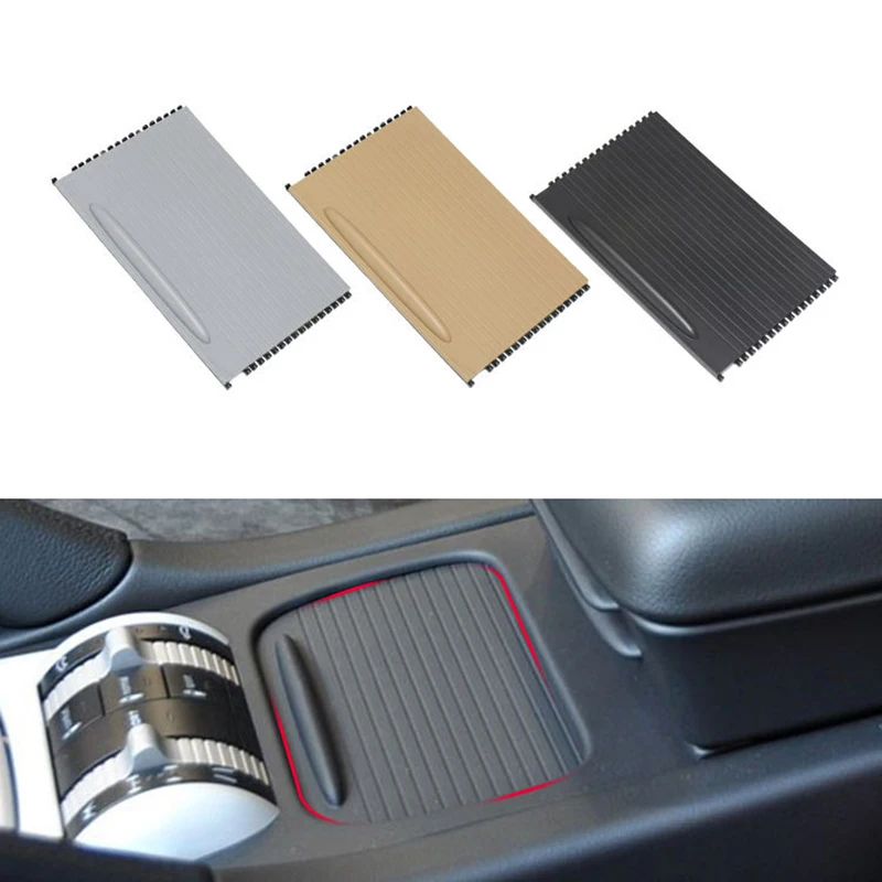 

New Car Inner Centre Console Slide Roller Blind Cover For Porsche Cayenne 2003-2010 Car Water Cup Holder Storage Accessories