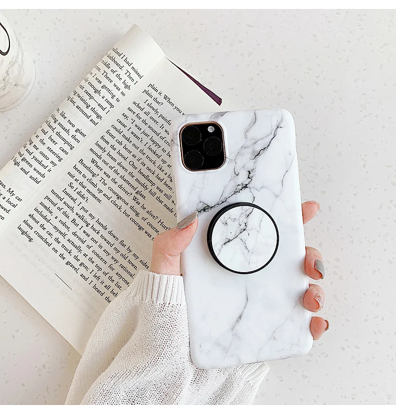 Чехол для телефона SUYACS с мраморной текстурой iPhone 12 Mini 11 Pro Max XR XS 7 8 Plus складной