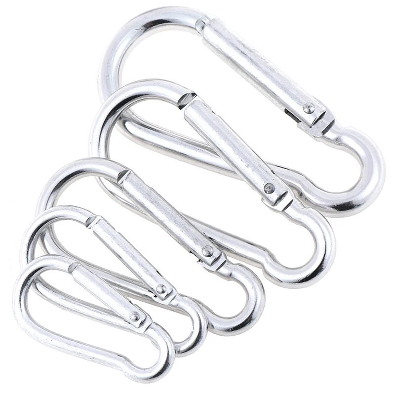 

5pcs Carabiner For Key Spring Snap Quick Link Lock Ring Carabiner Climbing Snap Hook EDC Tools Survival Outdoor Camping Tools