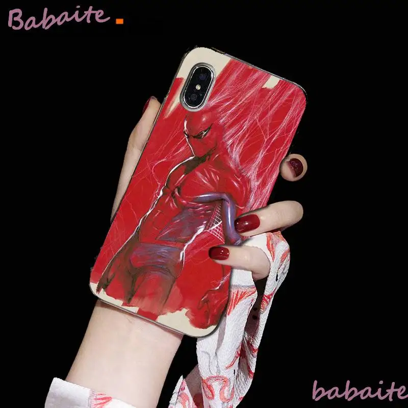 A16 Babaite Человек-паук классный мальчик на заказ фото мягкий чехол для телефона для iPhone 8 7 6 6S Plus X XS MAX 5 5S SE XR 11 11pro 11promax чехол - Цвет: A16