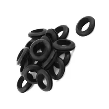 Качественная 20 x Черная 20 мм Кольцевая двухсторонняя резиновая прокладка кабельный сальник