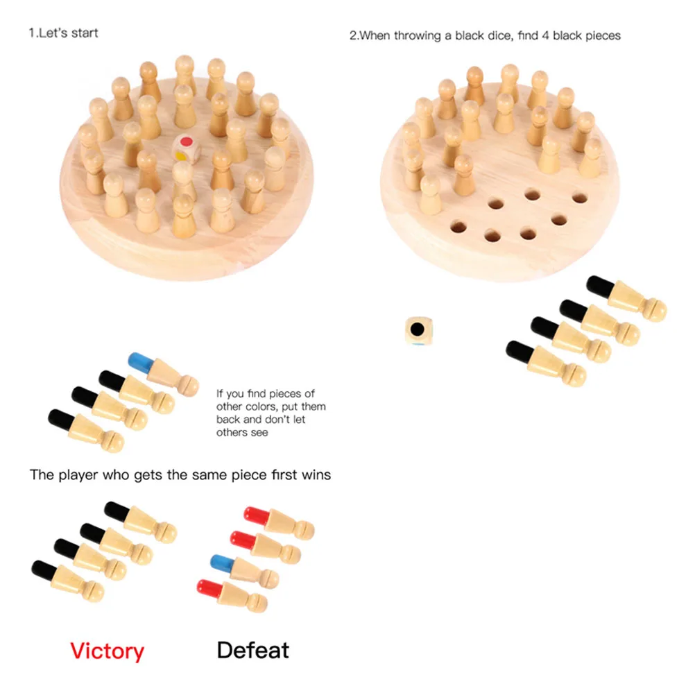 Детские Обучающие деревянные игрушки Memory Match Stick шахматная игра для детей раннего образования Забавный блок настольная игра для детей