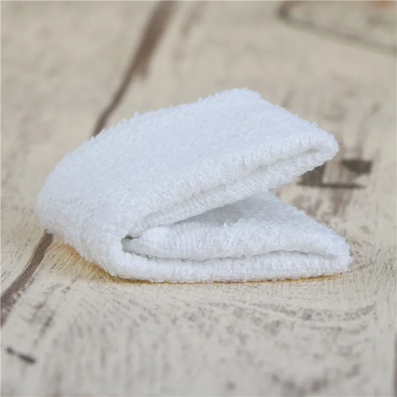 6pcs White Square Cotton Face Hand Car Cloth Towel House Cleaning Nice T# 