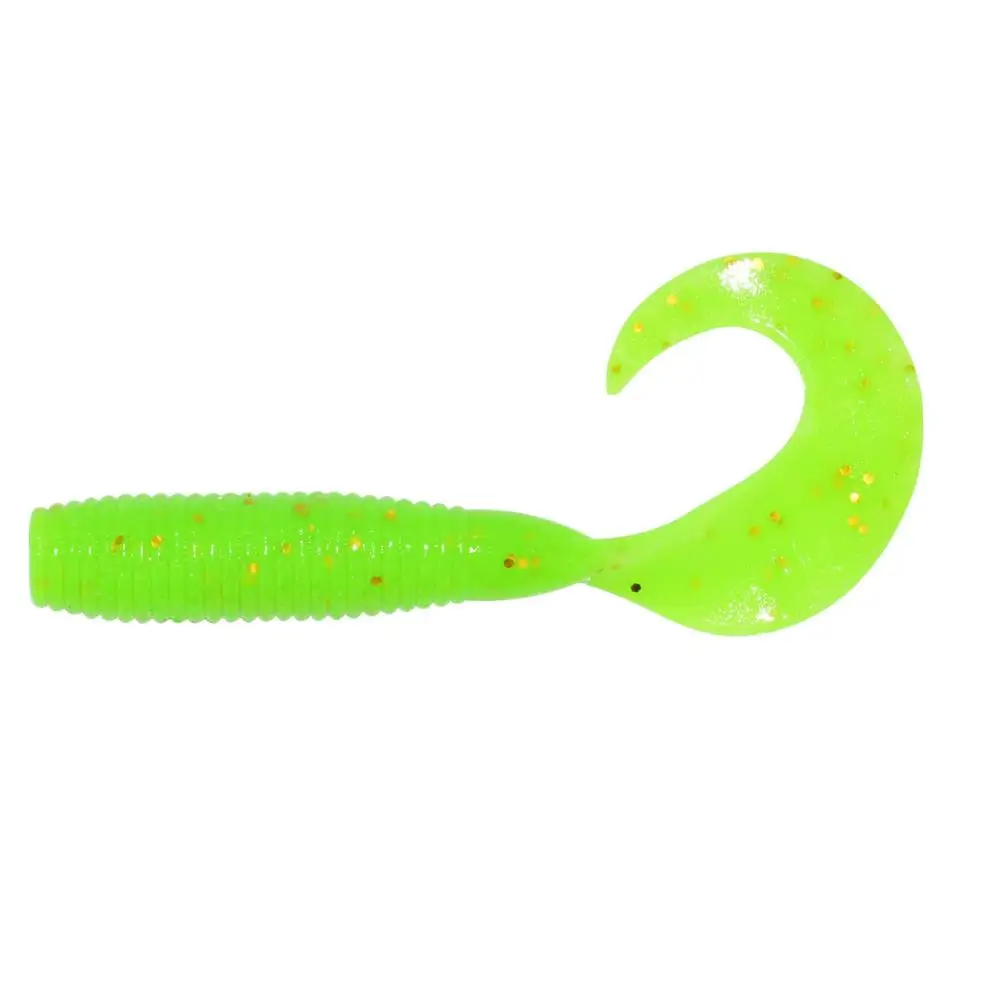 

10pcs/bag 55mm 1.6g Curly Tail Mini Soft Fishing Lure