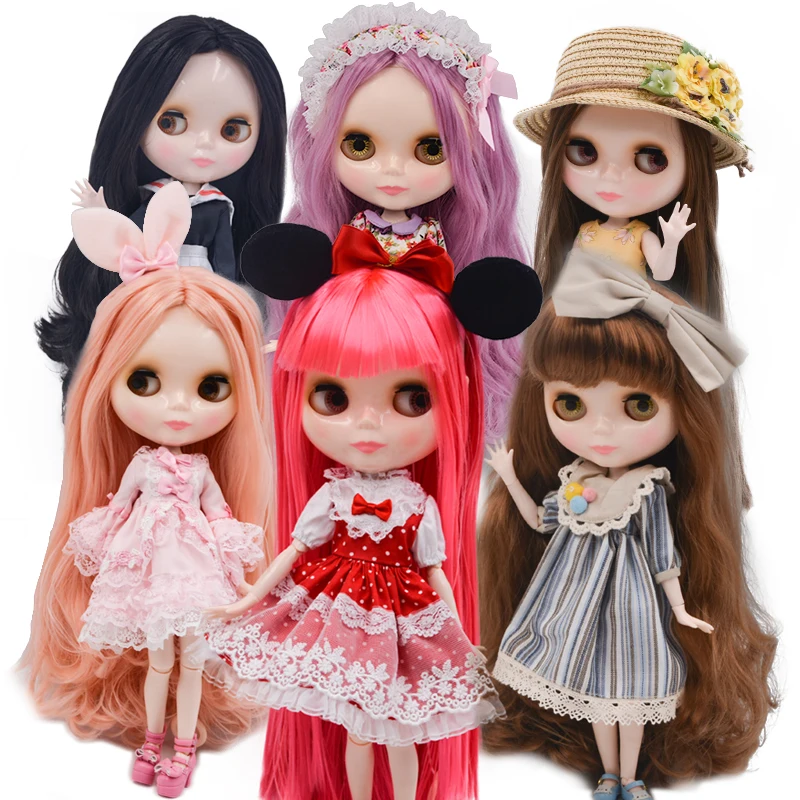 Кукла Neo Blyth NBL на заказ с блестящим лицом шарнирная кукла 1/6 BJD Ob24 для девочек