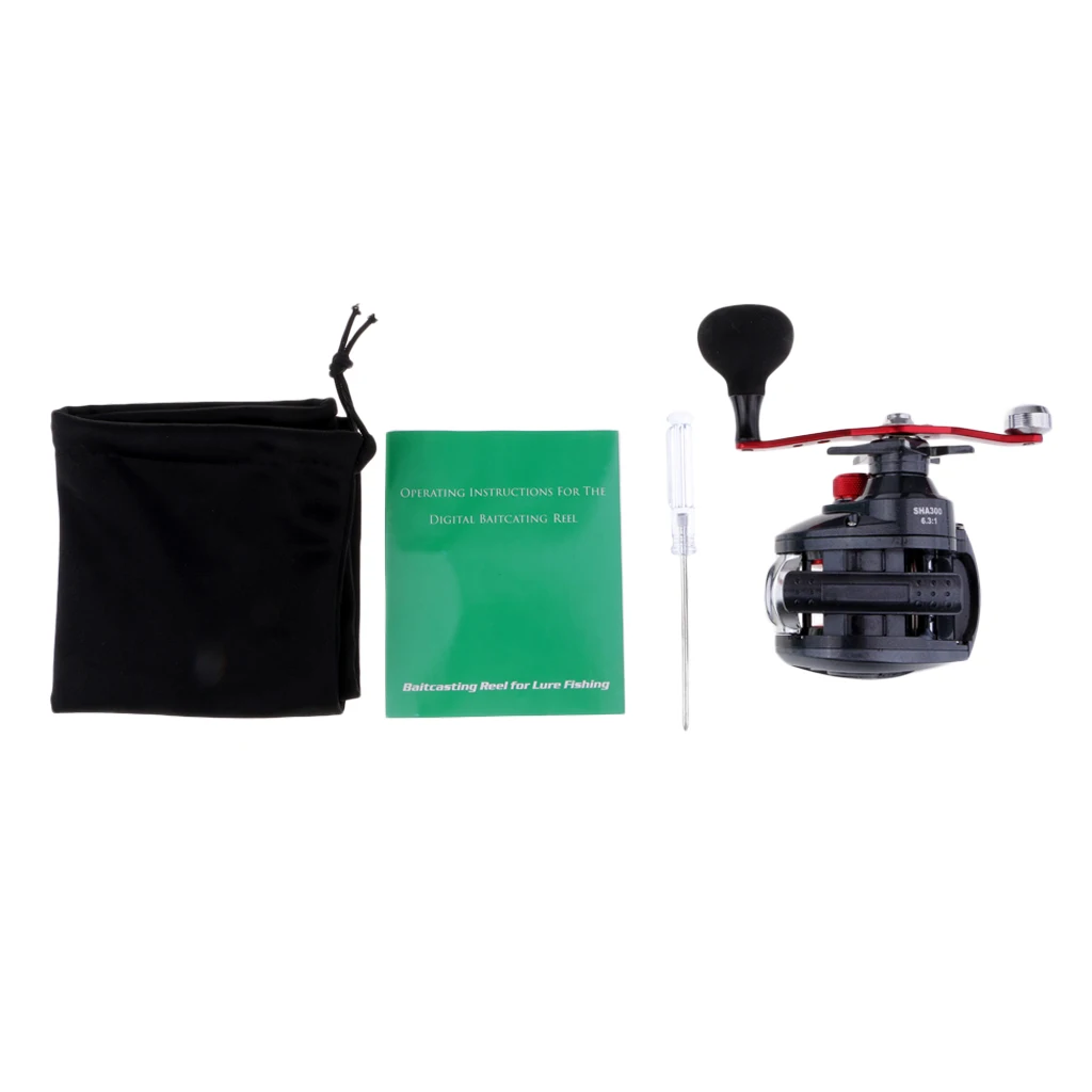 

Baitcasting Fishing Casting Reel Low Profile 9 + 1bb Fly Line Counter Durable Accessory