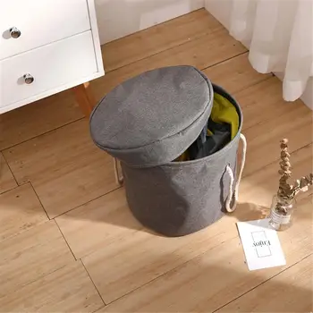 

Toy Storage Basket And Play Mat - Available In Multiple Patterns Sizes - 12" Tall - Solid Grey Toy Basket For Travel New