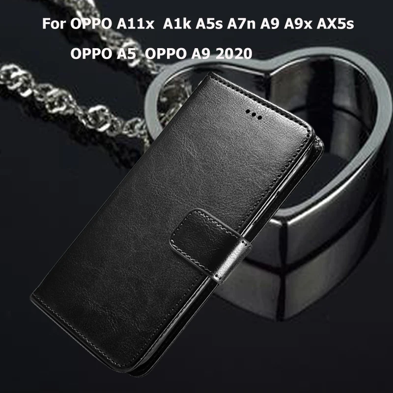 Для OPPO A9 2020 A5 флип чехол для AX5s A9x A7n A5s A1k A11x Coque Funda кожаный Capas|Бамперы| |