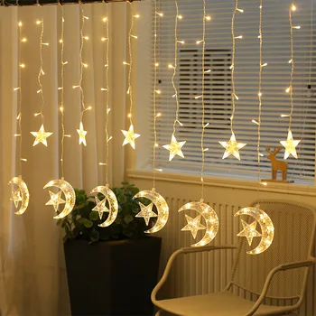 

New Year 2021 Star Moon Christmas Led Lights Christmas Decorations For Home decor Christmas Tree Decorations Navidad 2020