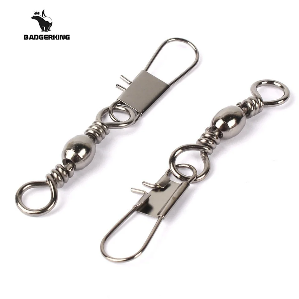 Anti-rust Snap Swivel Stainless Steel Fishing Swivels Accessories Set