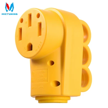 

MICTUNING RV Replacement Plug 125/250V 50Amp Heavy Duty RV Female Replacement RV Receptacle Plug with Ergonomic Handle